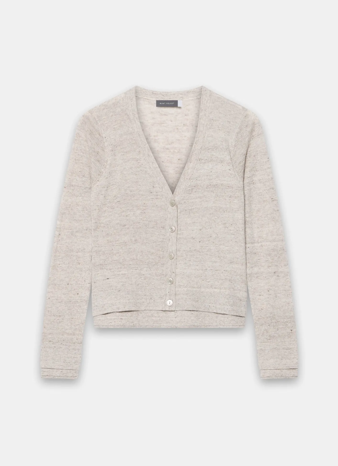 Hot Linen Blend Layered Cardigan Cardigans|Jumpers & Cardigans