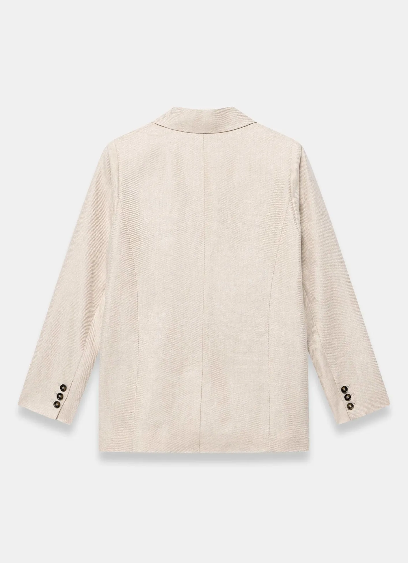 Discount Linen Double Breasted Blazer Jackets