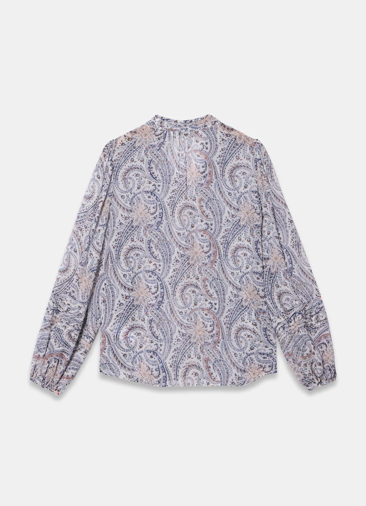 Online Neutral Paisley Print Blouse Shirts & Blouses