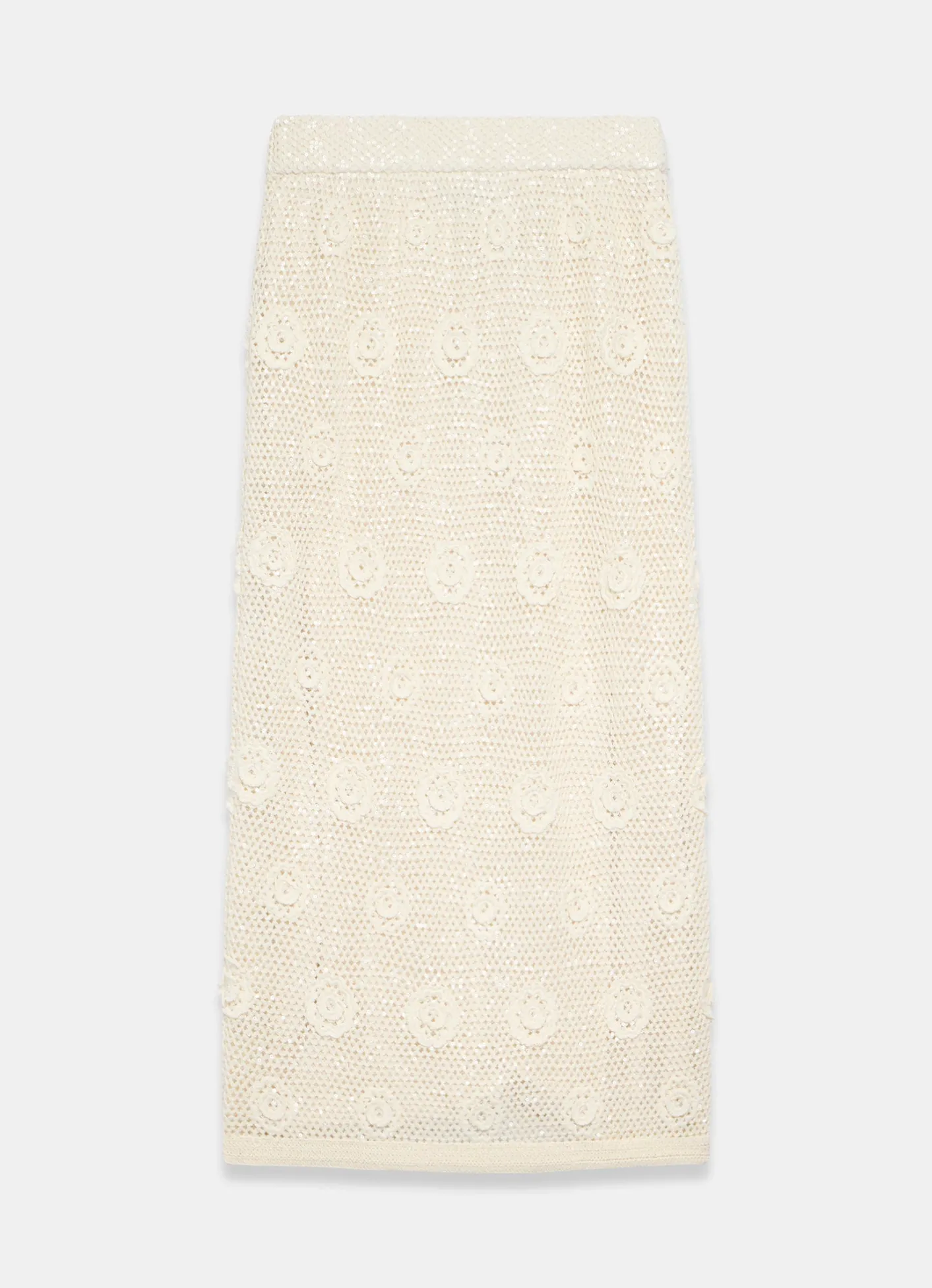 Online Sequin Floral Crochet Midi Skirt Midi Skirts|Crochet