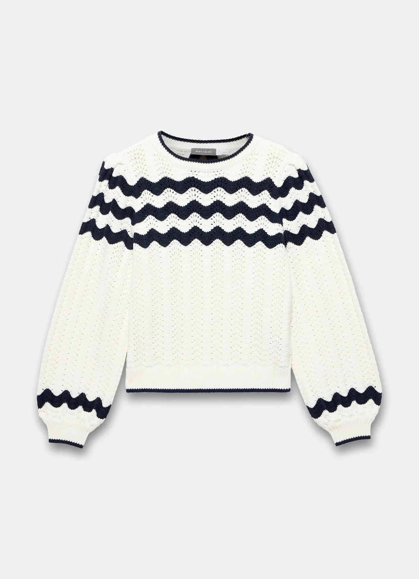Best Neutral Striped Bow Back Jumper Jumpers|Jumpers & Cardigans