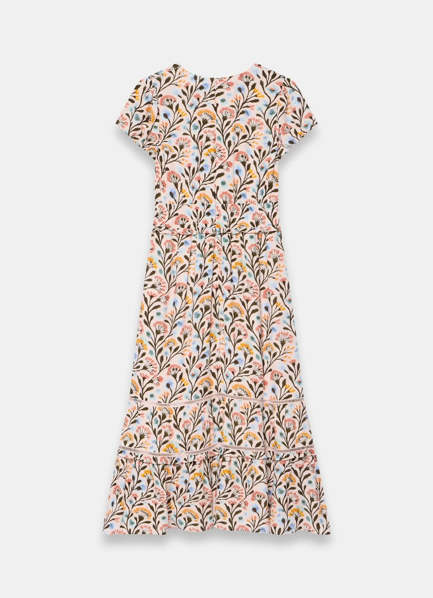 Discount Floral Print Midi Dress Summer Dresses|Midi Dresses