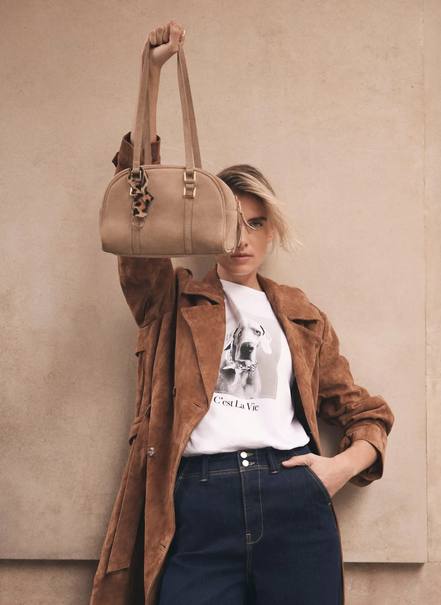 Clearance Otti Suede Shoulder Bag Bags