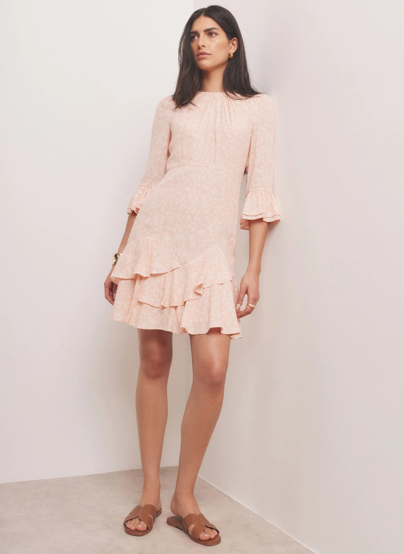 Discount Floral Print Mini Dress Mini Dresses|Printed Dresses