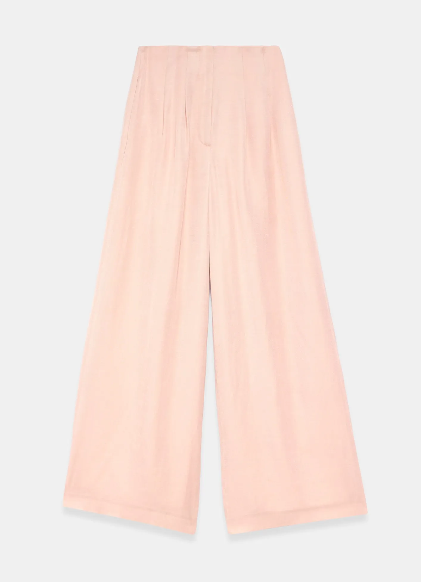 Sale Pink Pleat Detail Wide Leg Trousers Mv Limited|Wide Leg Trousers