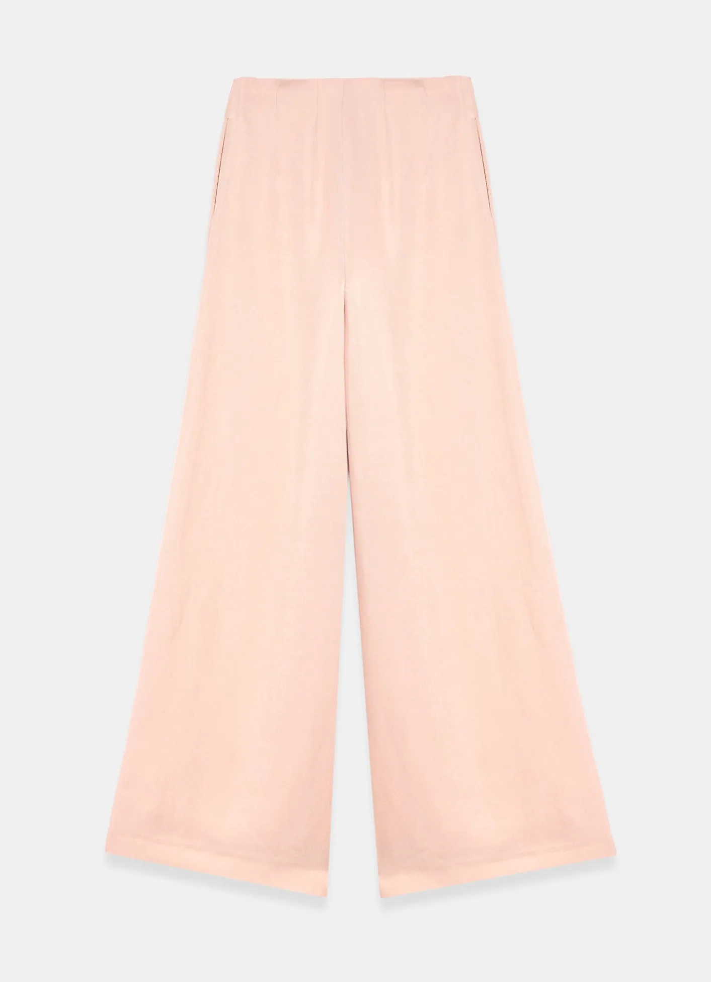 Sale Pink Pleat Detail Wide Leg Trousers Mv Limited|Wide Leg Trousers