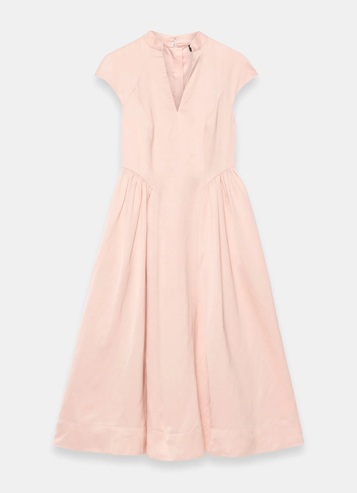 Pink Ruched Detail Midi Dress Occasion Dresses|Occasion Dresses