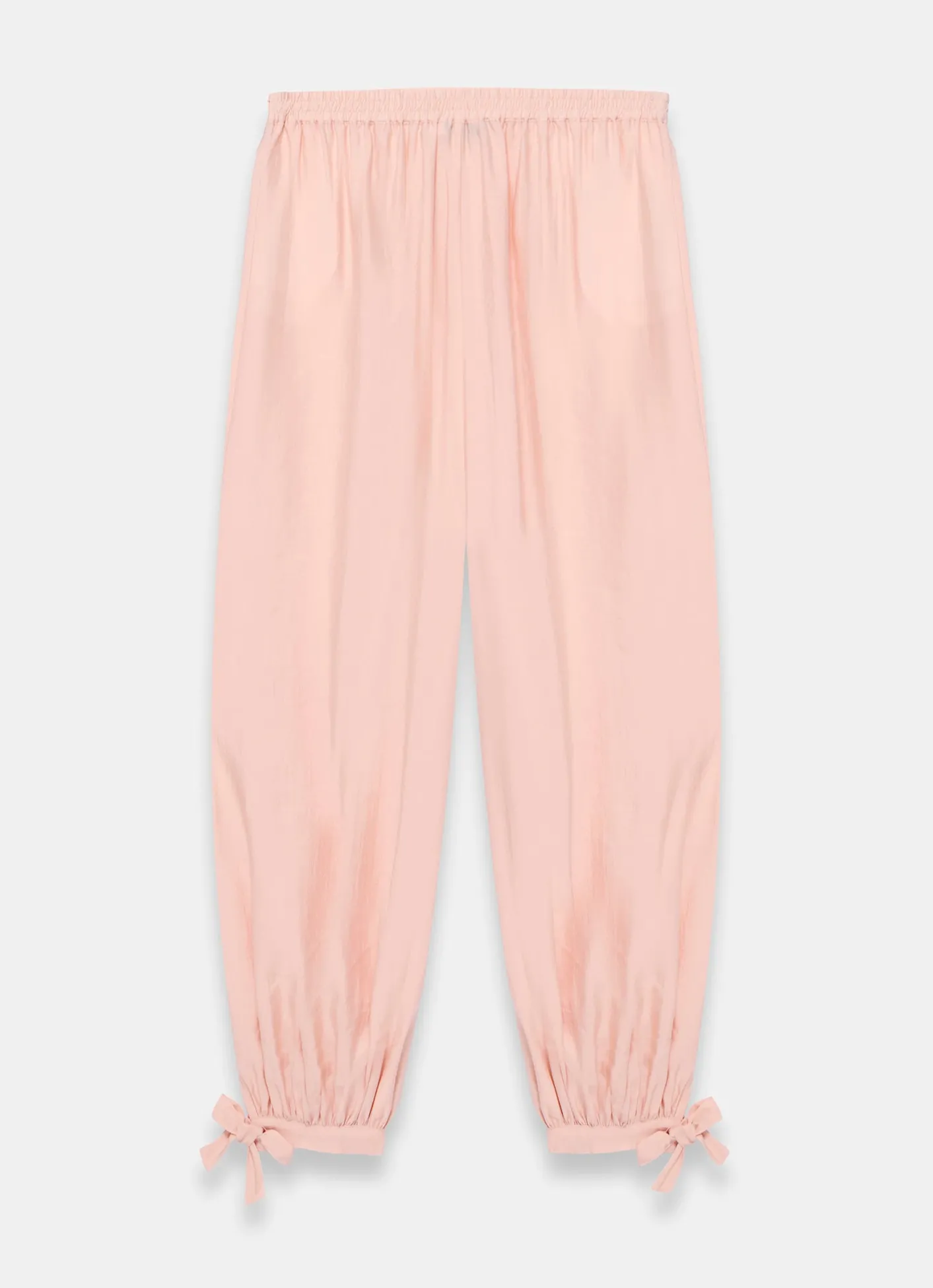 Discount Pink Soft Balloon Trousers Wide Leg Trousers|Trousers