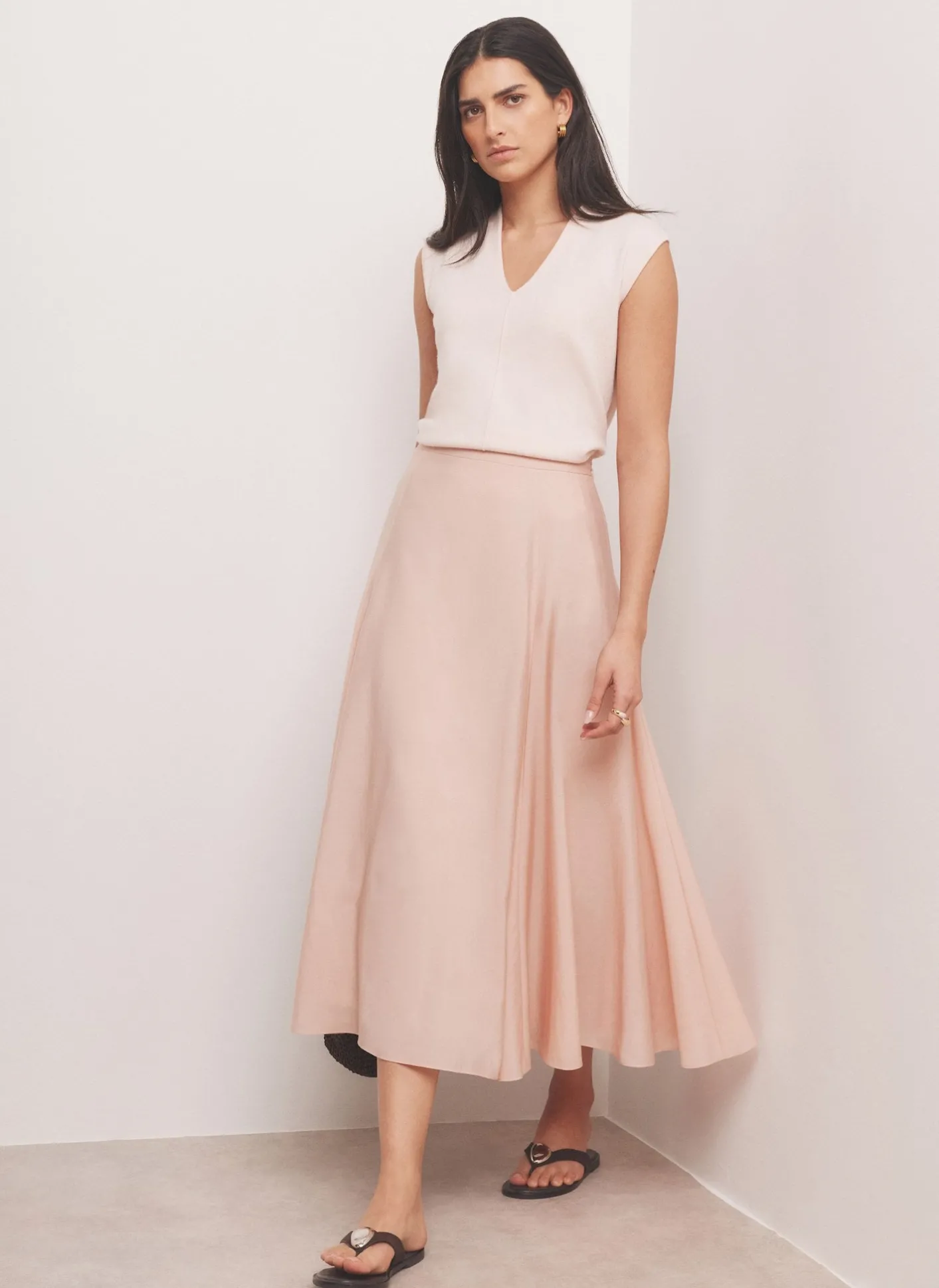 Best Pink Wool Blend Sleeveless Knit Top Knitted Tops|Knitted Tops