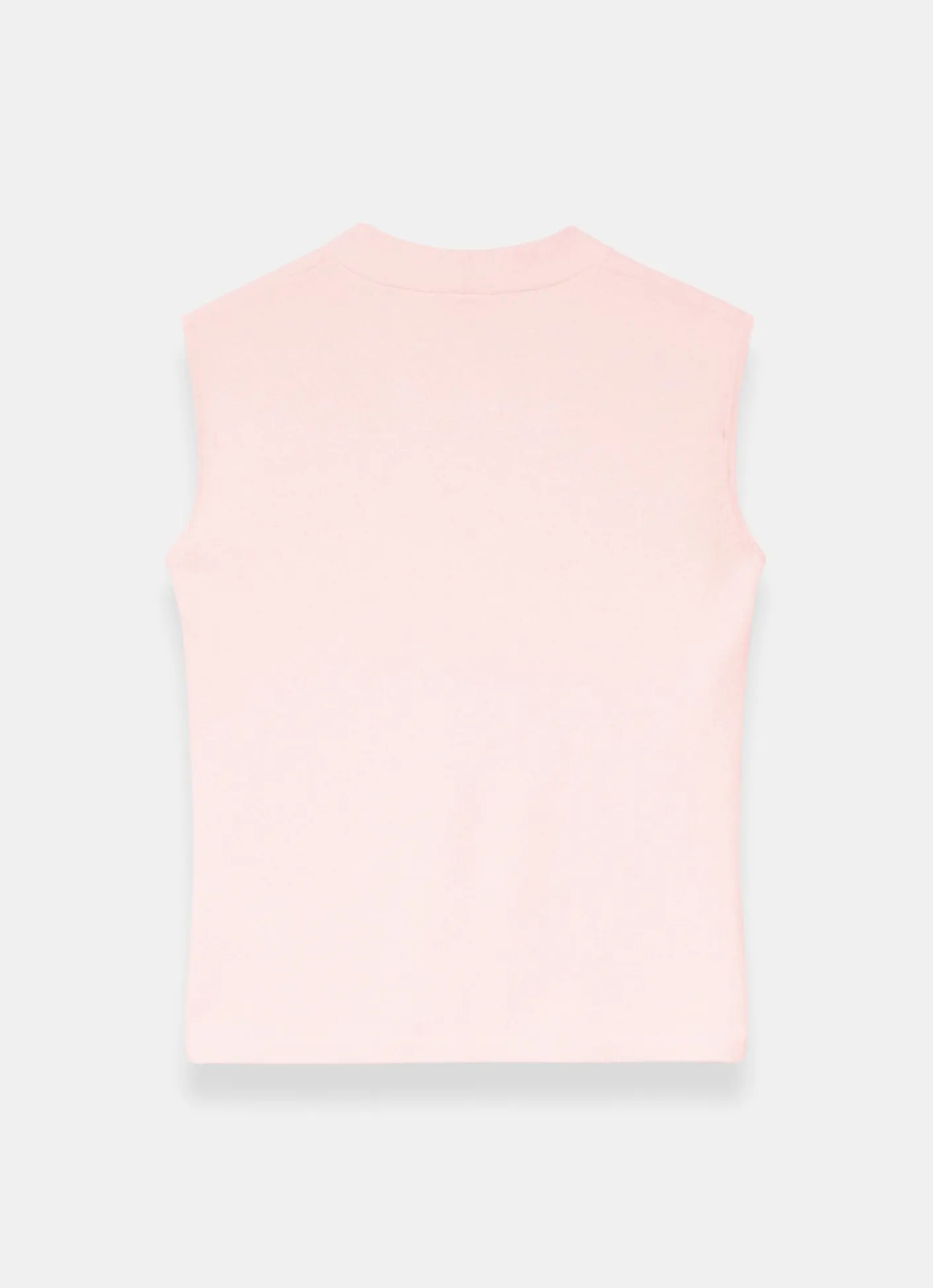 Best Pink Wool Blend Sleeveless Knit Top Knitted Tops|Knitted Tops