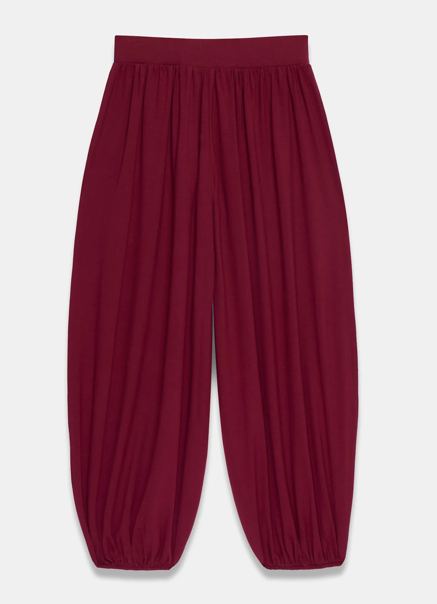 Outlet Red Jersey Balloon Trousers Trousers
