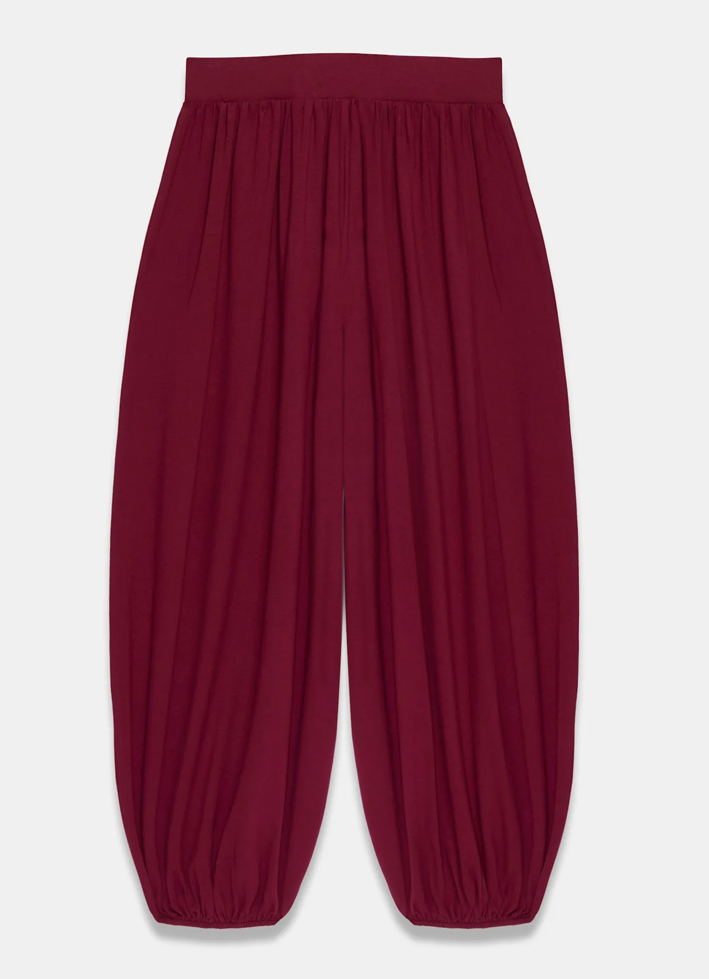 Outlet Red Jersey Balloon Trousers Trousers