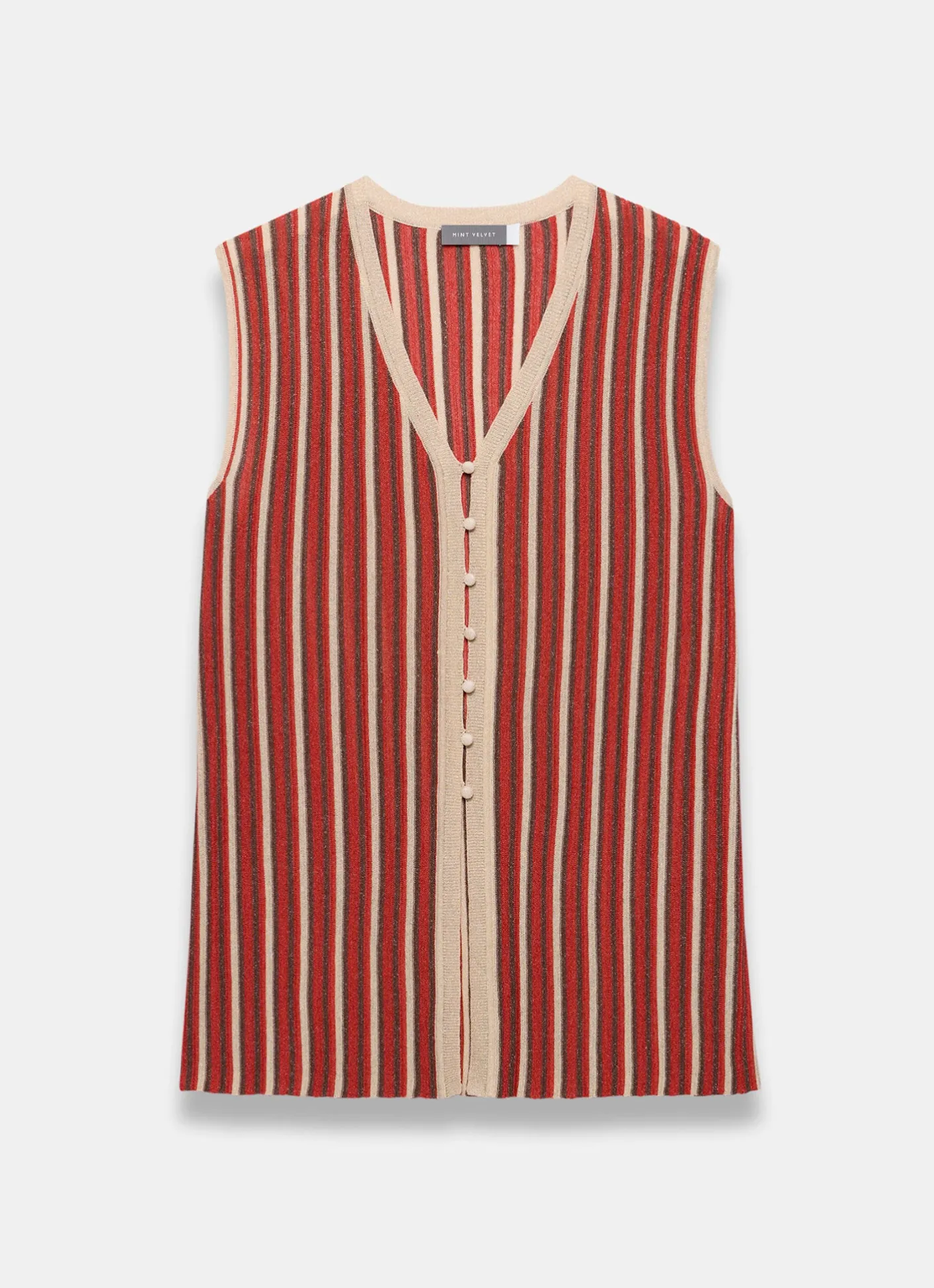 New Striped Knit Top All Tops|Tops