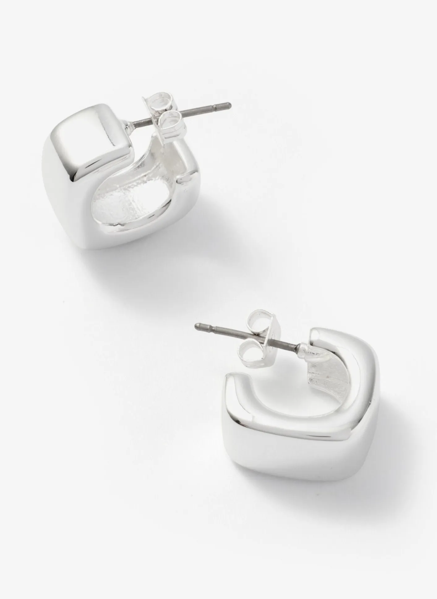Hot Tone Mini Rounded Square Hoop Earrings Jewellery|Jewelry
