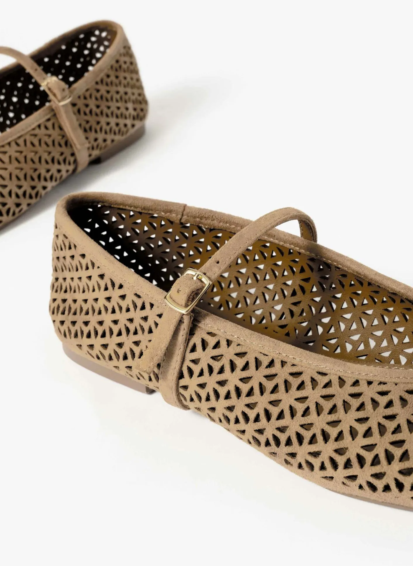 Online Tabi Suede Ballet Flats Flat Shoes