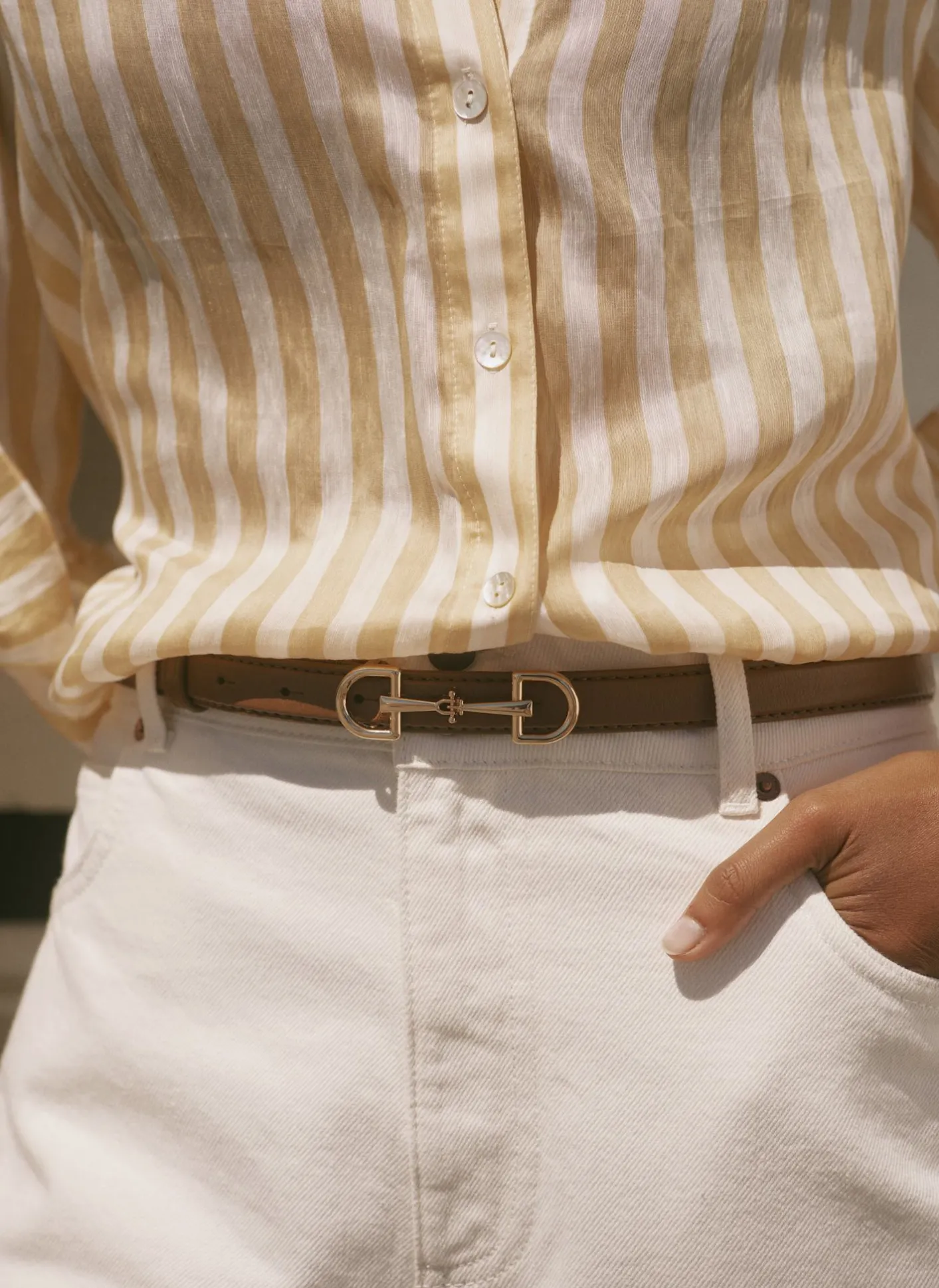 Discount Leather Snaffle Detail Belt Belts