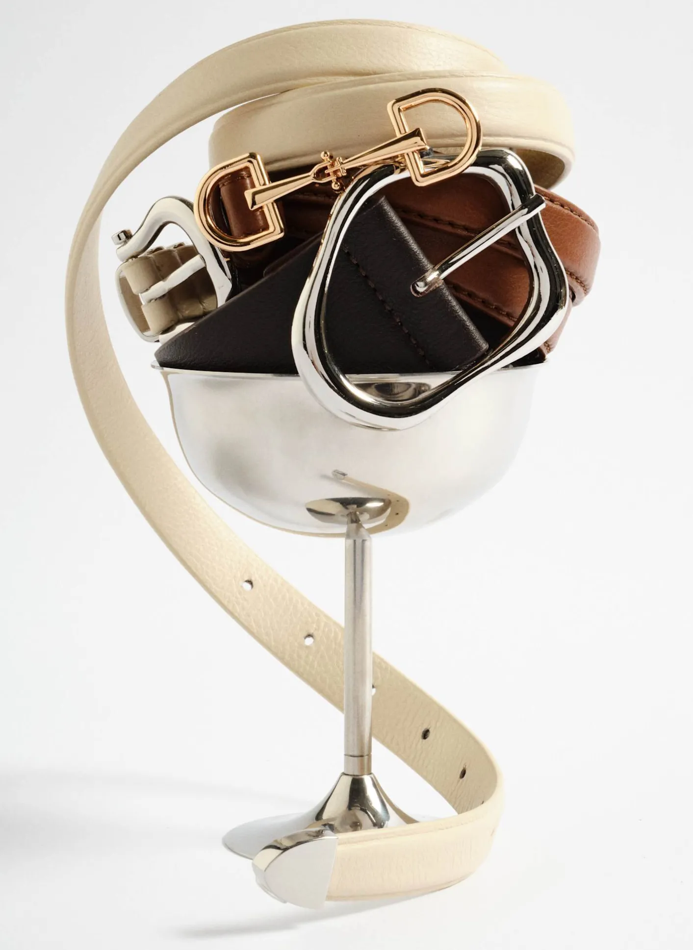 Discount Leather Snaffle Detail Belt Belts