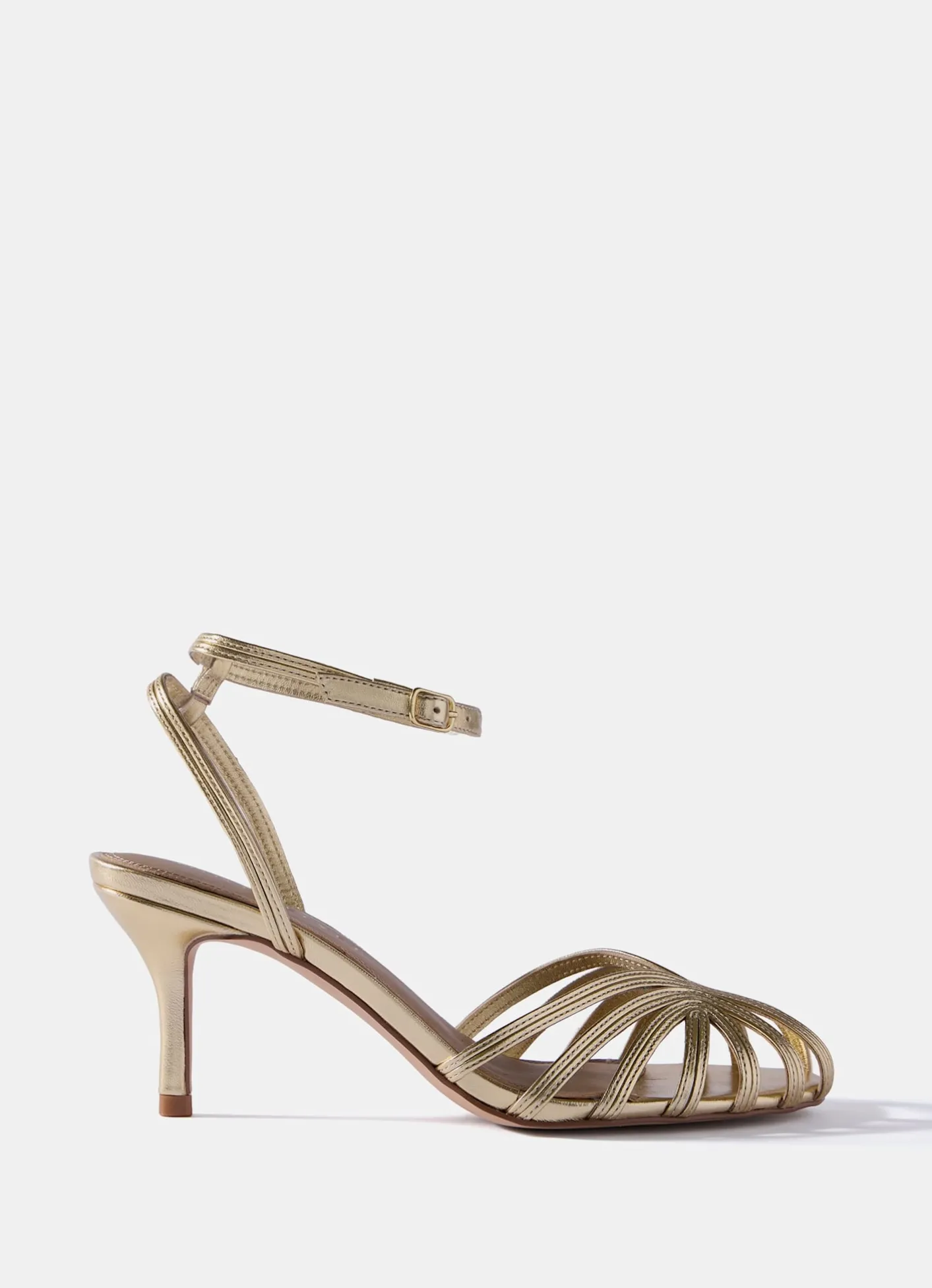 Discount Tess Leather Strappy Heels Heels|Heels
