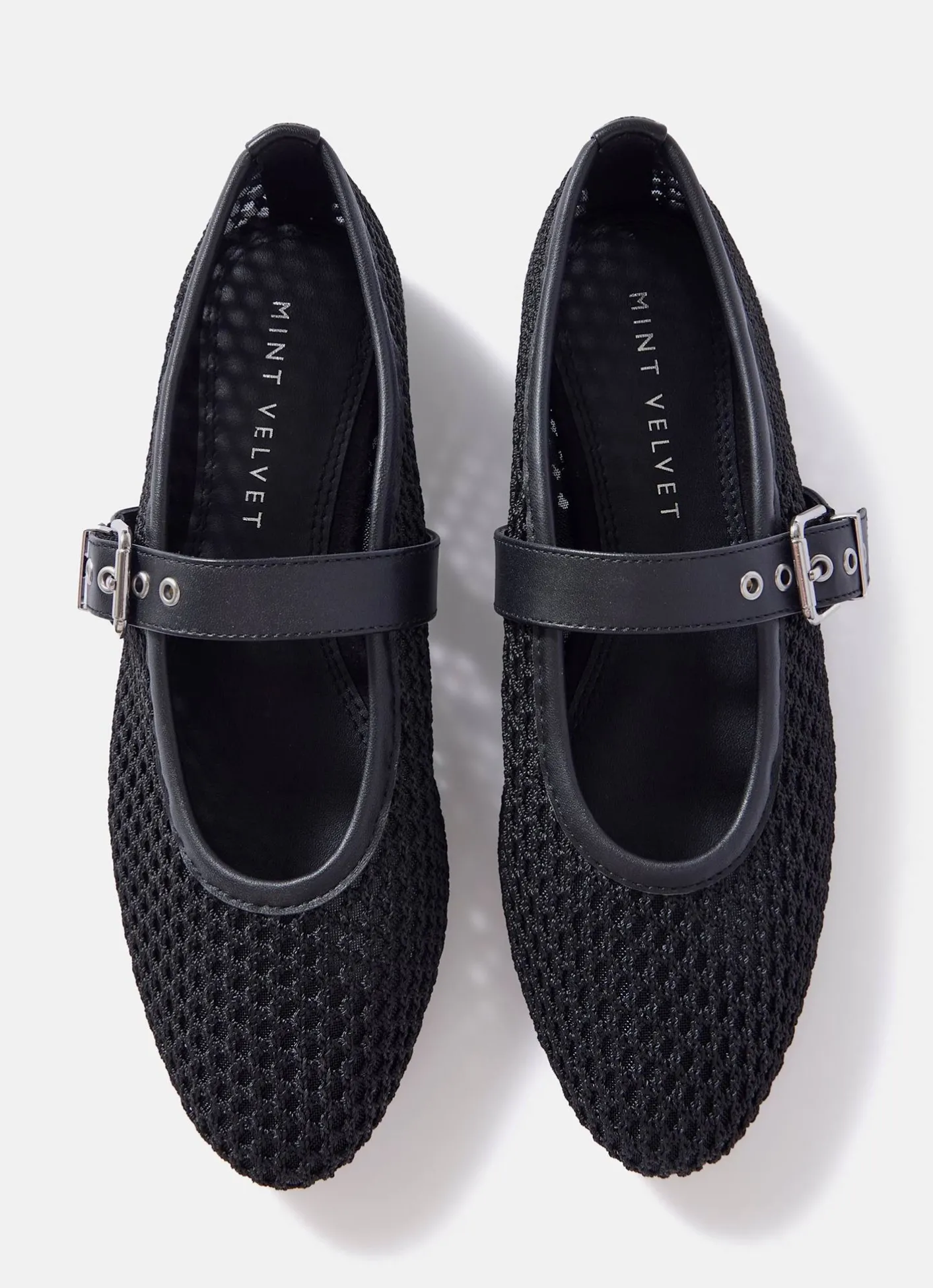 Discount Trixie Mesh Ballet Flat Pumps Flat Shoes