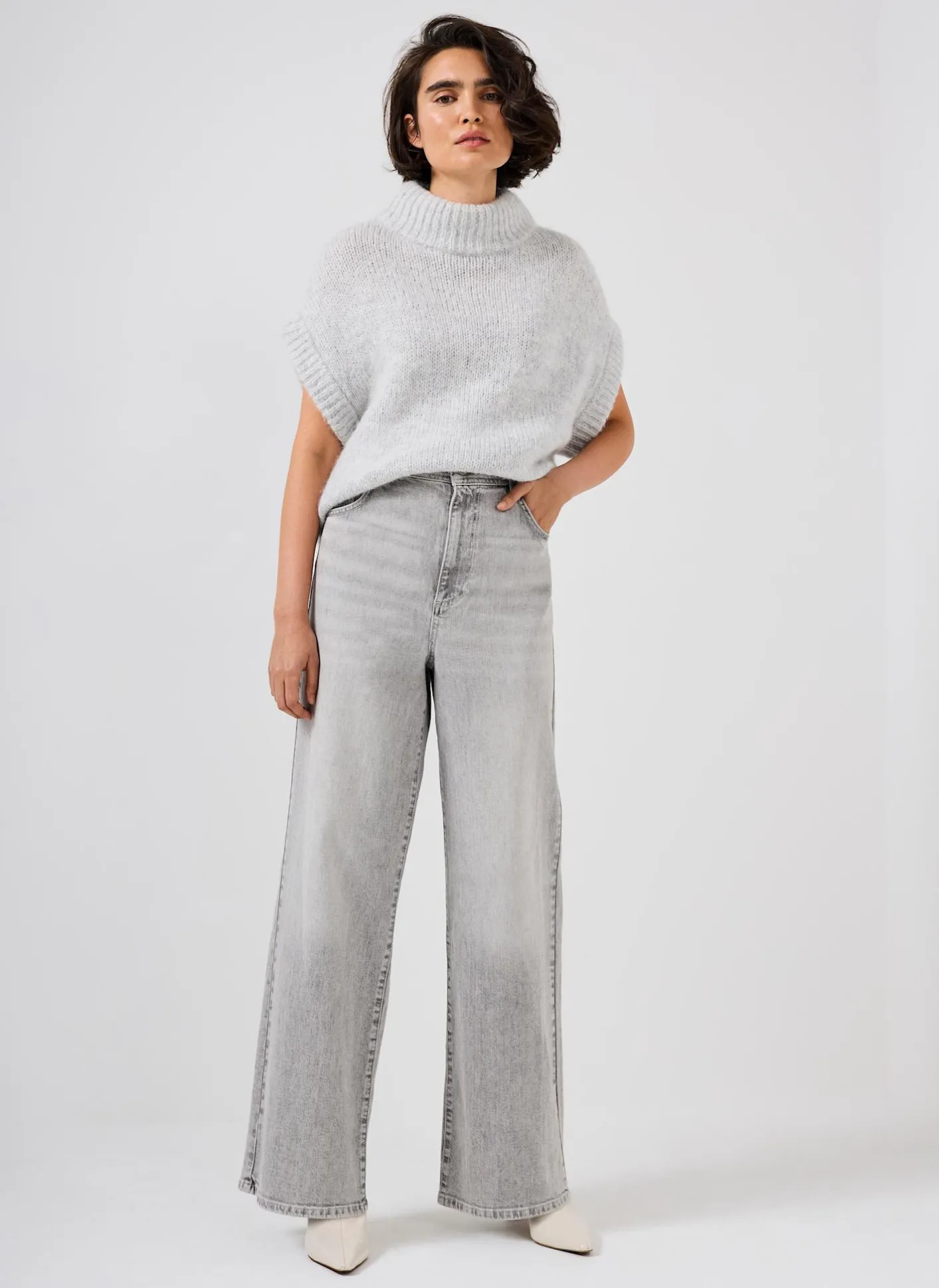 Outlet Washed Wide Jeans Jeans|Wide Leg Jeans