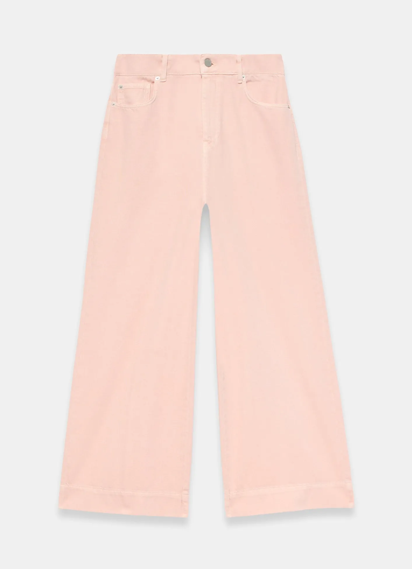 Sale Washed Pink Wide Jeans Wide Leg Jeans