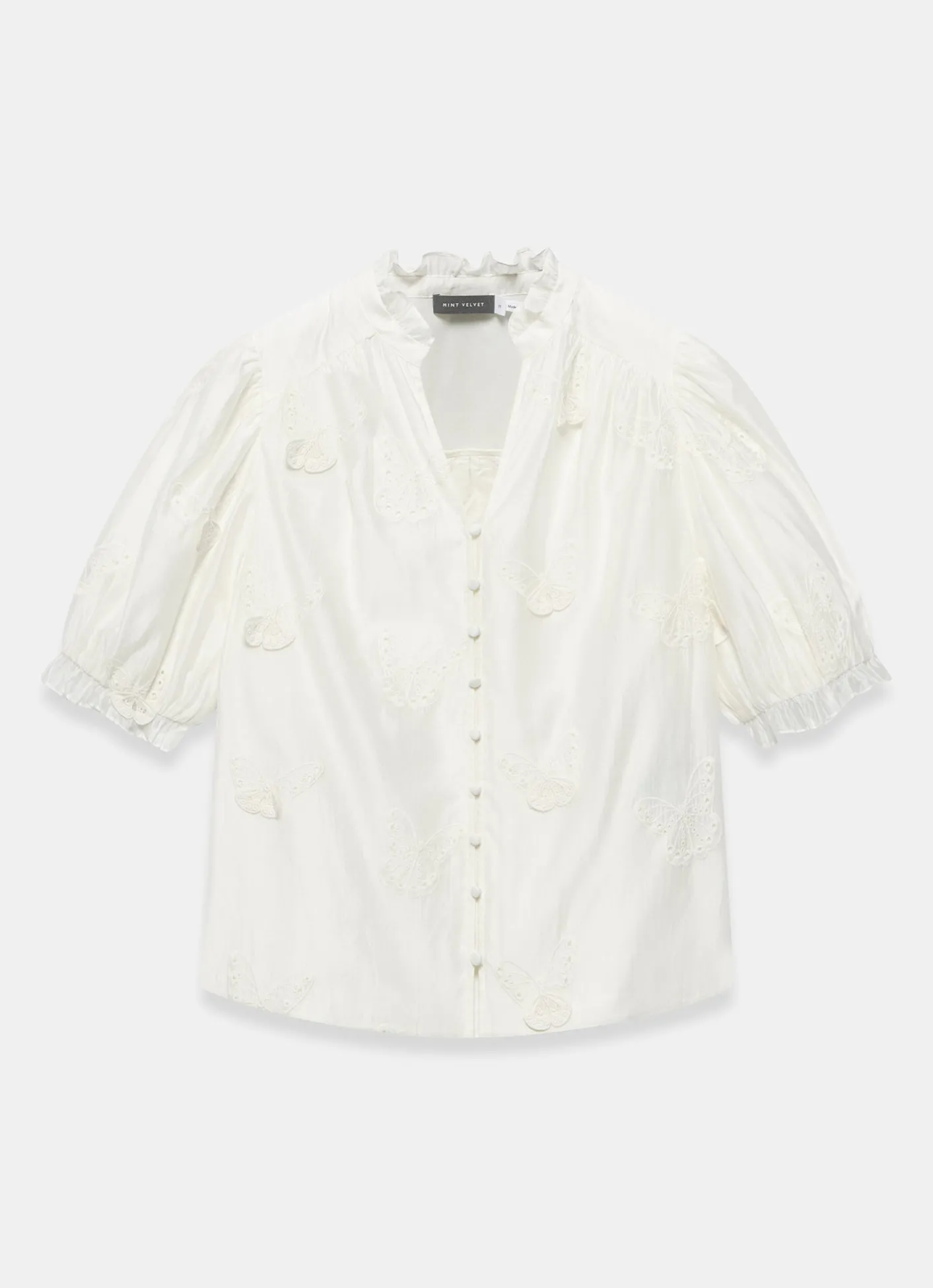Butterfly Detail Blouse Shirts & Blouses|All Tops