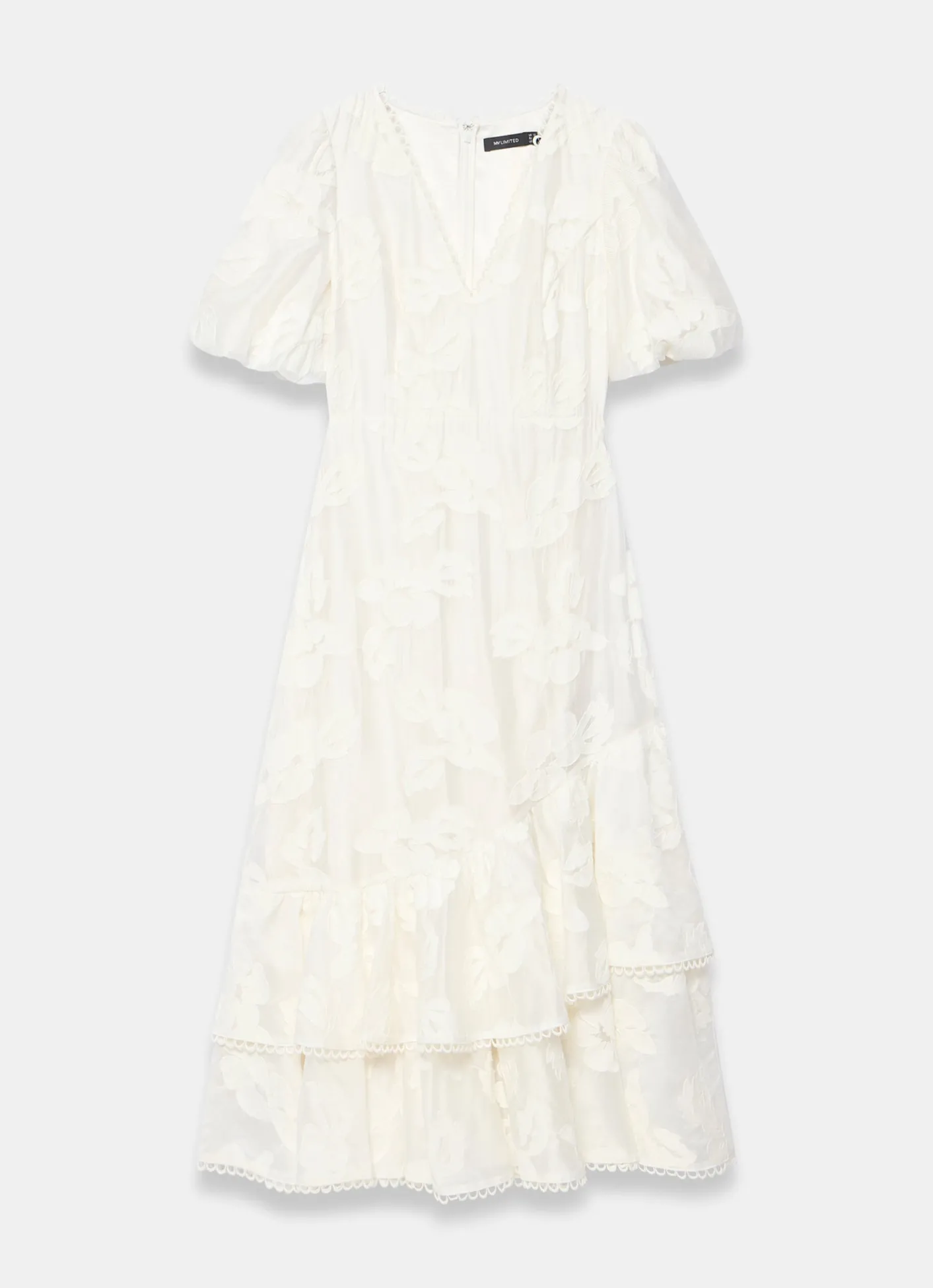 Hot White Cotton Blend Floral Maxi Dress Occasion Dresses|Occasion Dresses