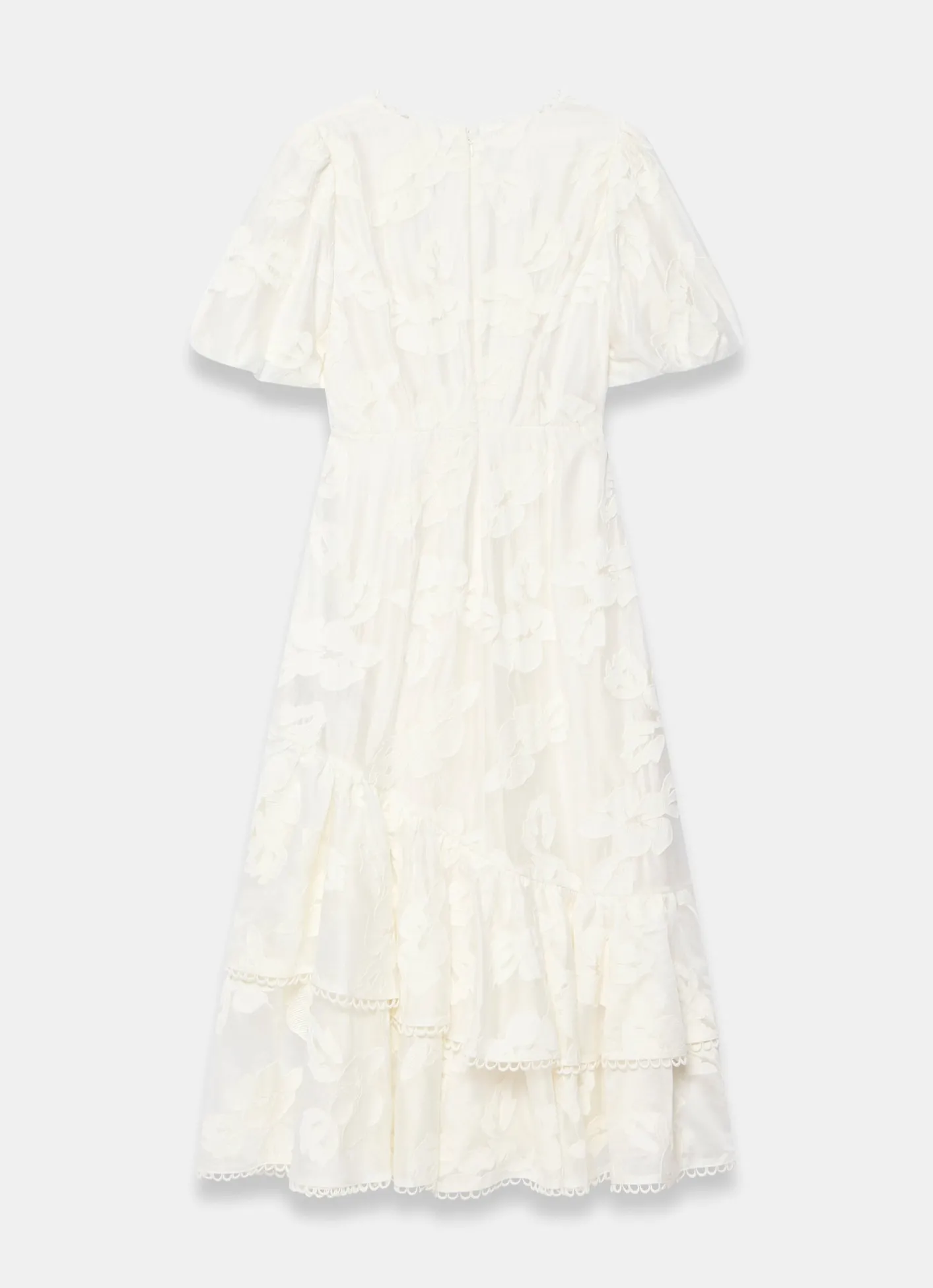 Hot White Cotton Blend Floral Maxi Dress Occasion Dresses|Occasion Dresses
