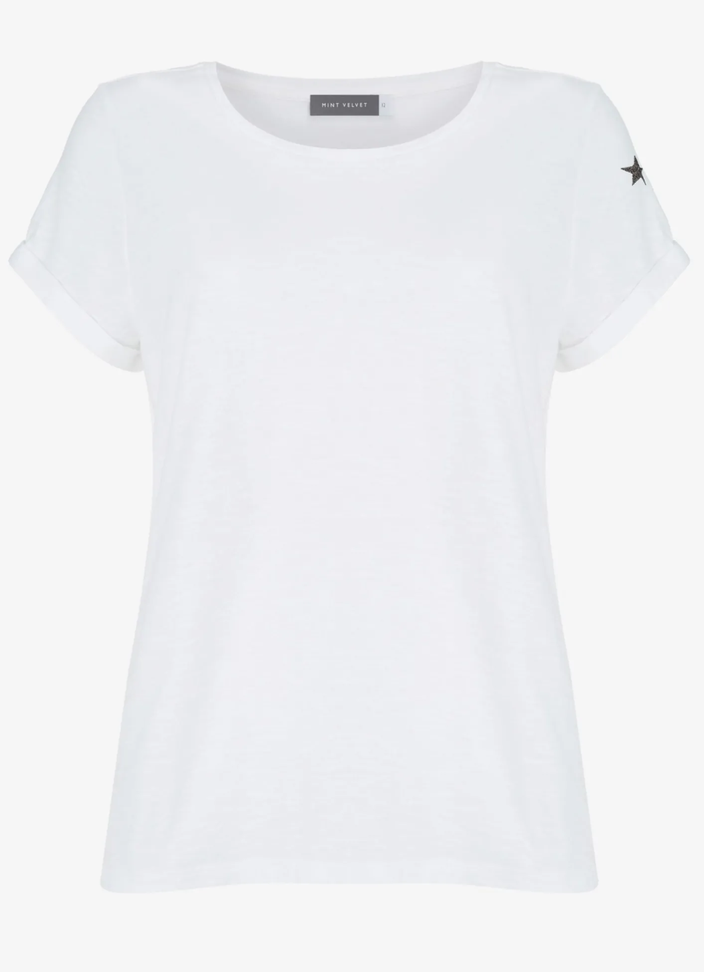 White Cotton Star T-Shirt T-Shirts|T-Shirts