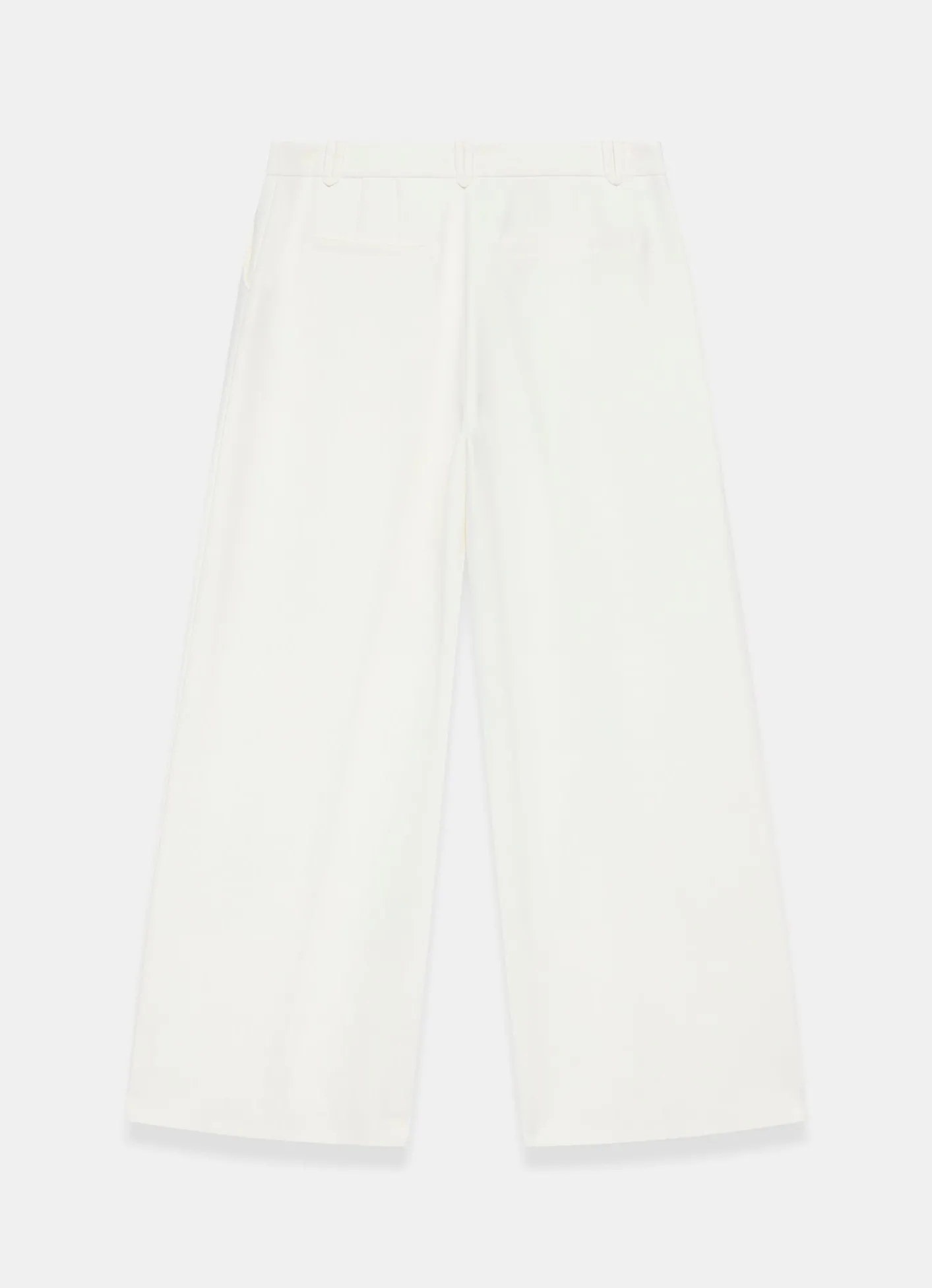 New White Pleated Wide Leg Trousers Wide Leg Trousers|Trousers