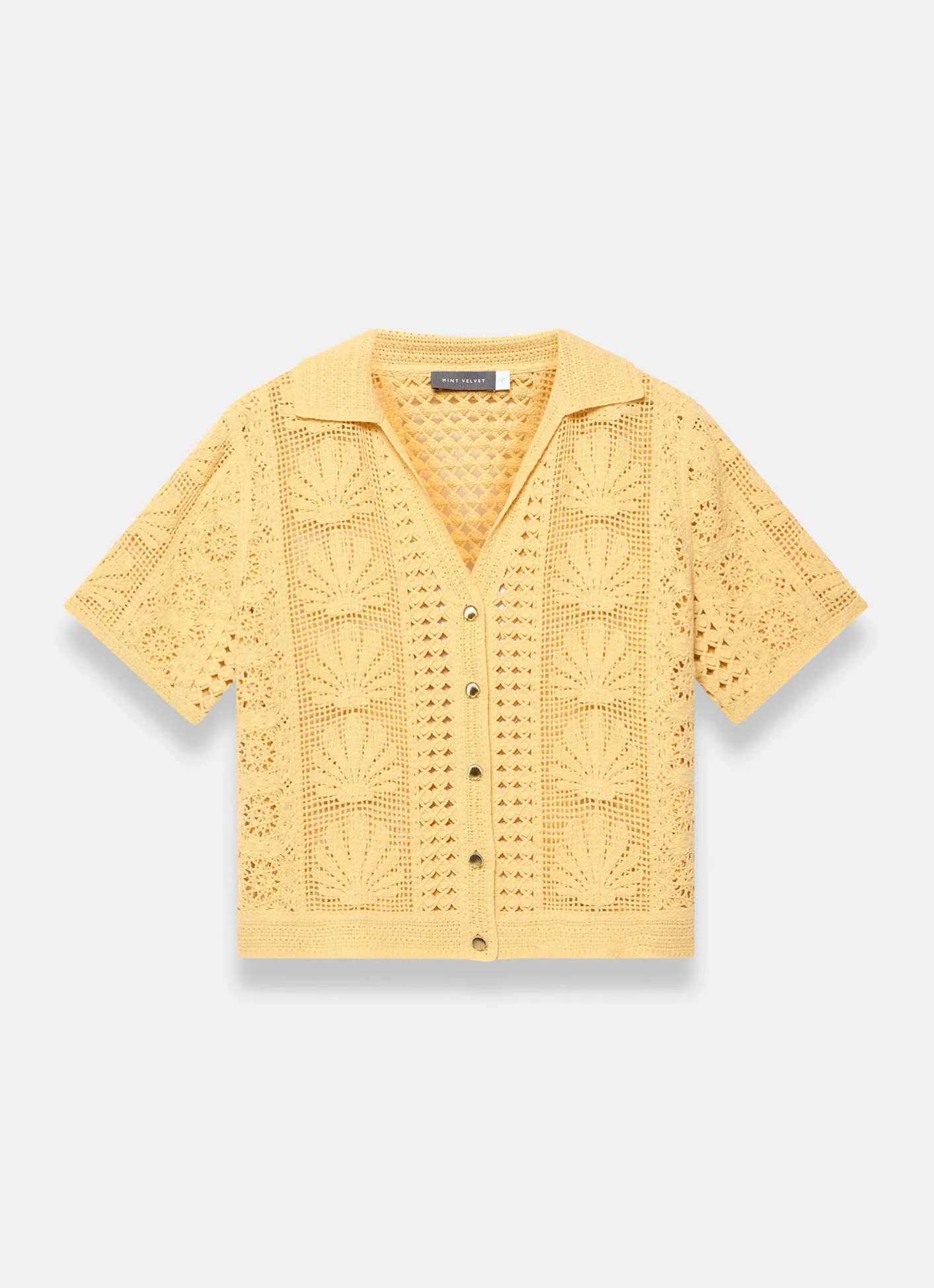 Discount Crochet Shell Shirt All Tops|Tops