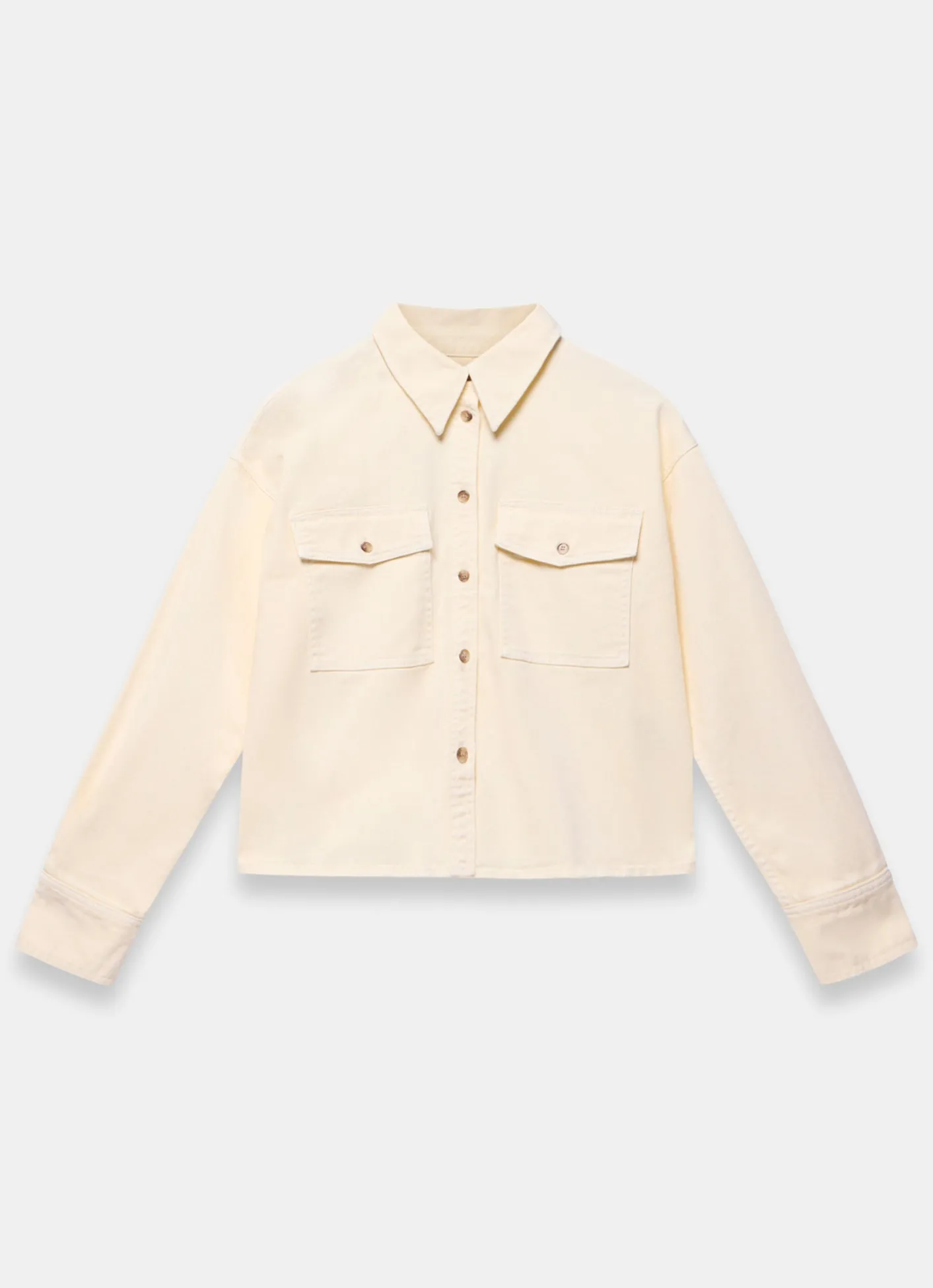 Best Denim Cropped Shirt Shirts & Blouses