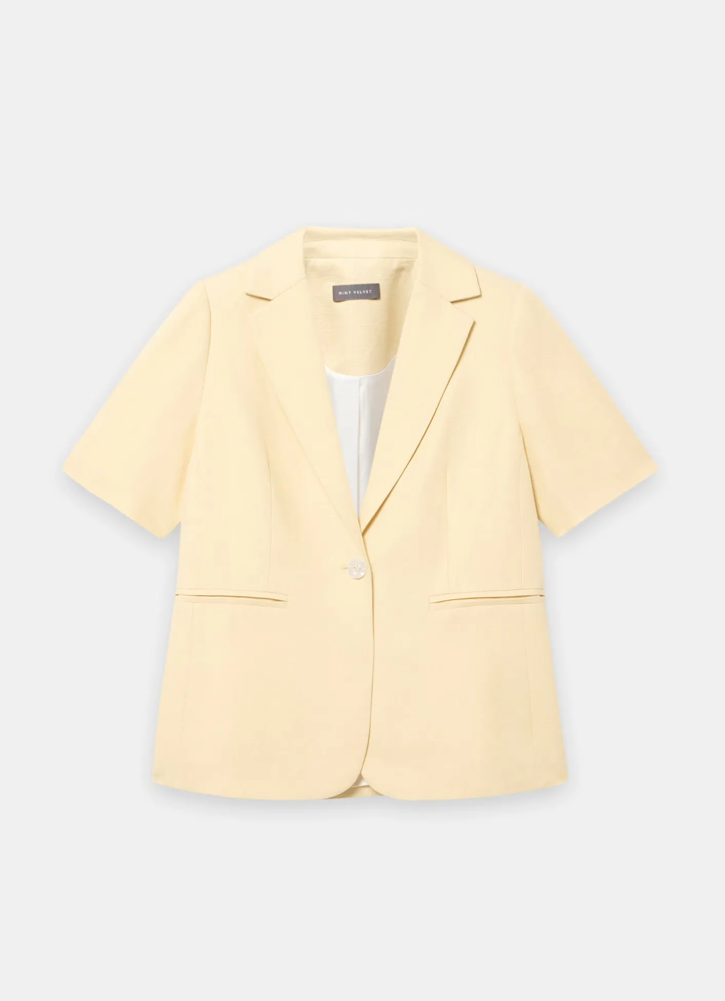 Best Linen Blend Short Sleeve Blazer Jackets