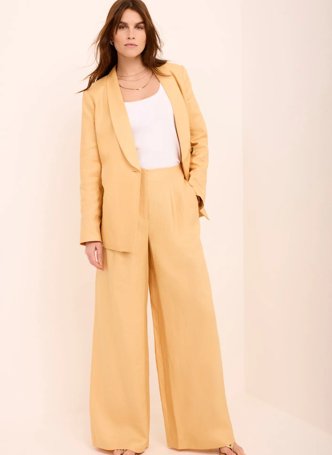 Online Ramie Wide Leg Trousers Wide Leg Trousers|Trousers