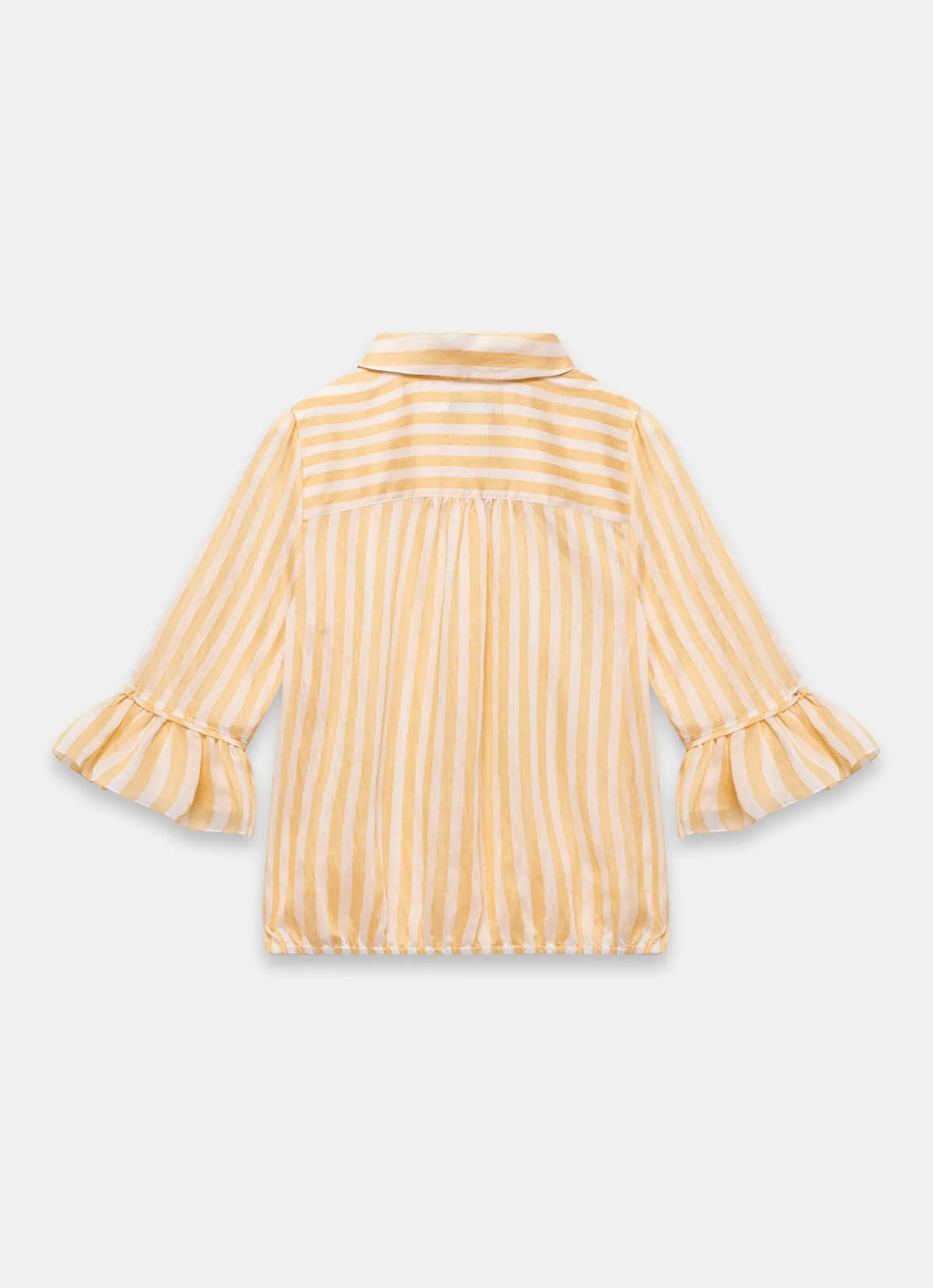 New Striped Ruffle Detail Shirt Shirts & Blouses|All Tops